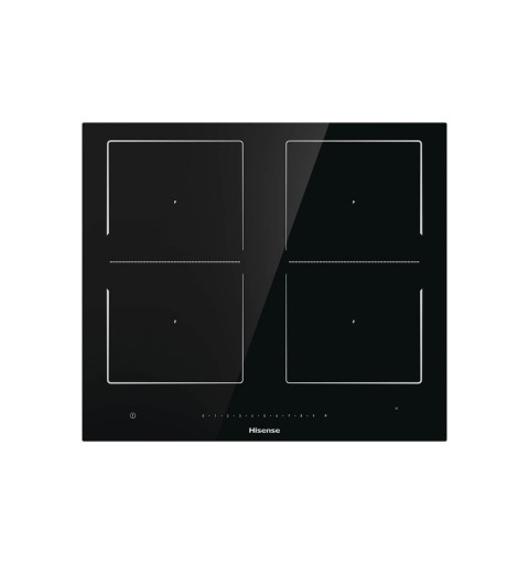 Hisense I6456C plaque Noir Intégré (placement) 60 cm Plaque avec zone à induction 4 zone(s)