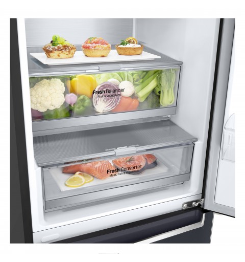 LG GBB92MCABP frigorifero con congelatore Libera installazione 384 L B Nero, Metallico