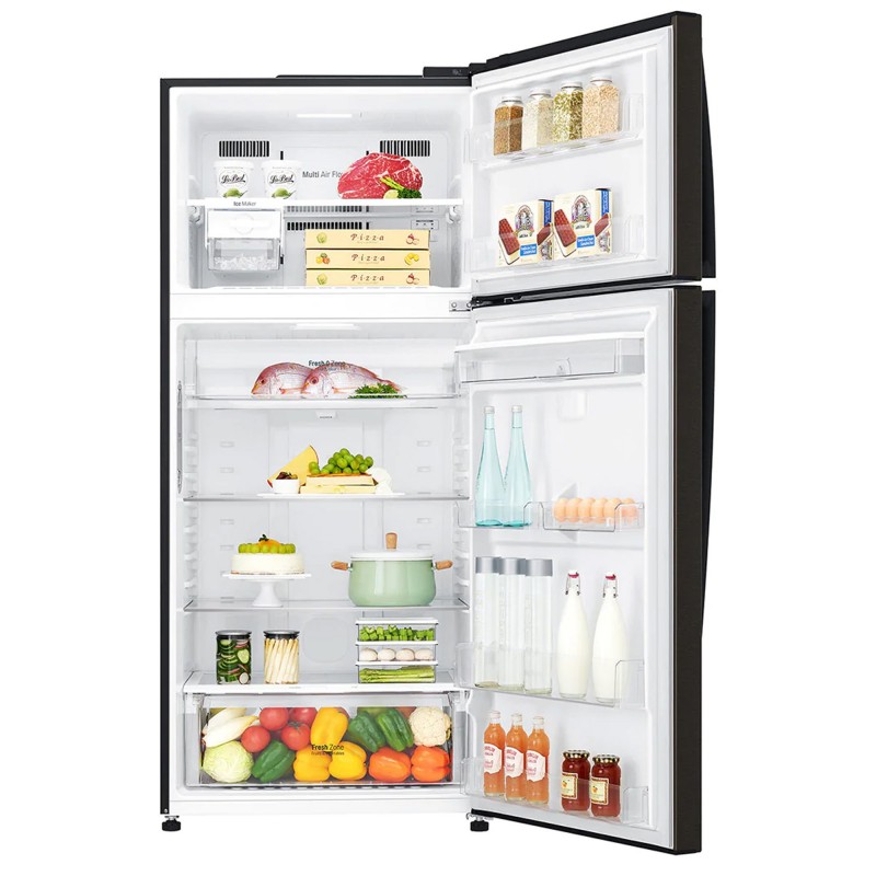 LG GTF744BLPZD réfrigérateur-congélateur Autoportante 509 L E Noir