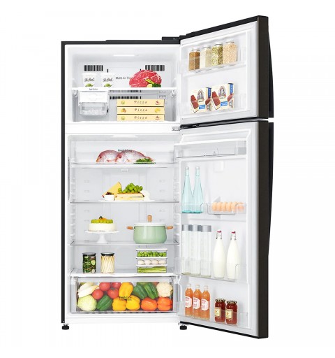LG GTF744BLPZD réfrigérateur-congélateur Autoportante 509 L E Noir