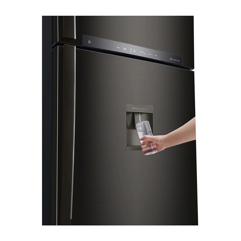 LG GTF744BLPZD réfrigérateur-congélateur Autoportante 509 L E Noir