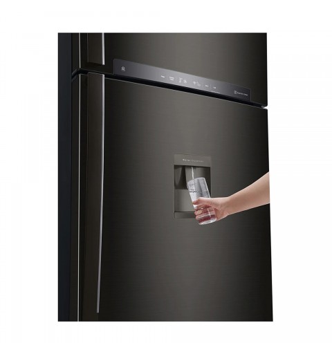 LG GTF744BLPZD réfrigérateur-congélateur Autoportante 509 L E Noir