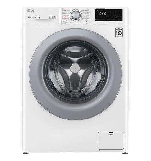 Lavatrice Lg F2WV3S7S4E Lavatrice AI DD Slim 7 Kg Classe D Centrifuga 1170 giri White e Silver