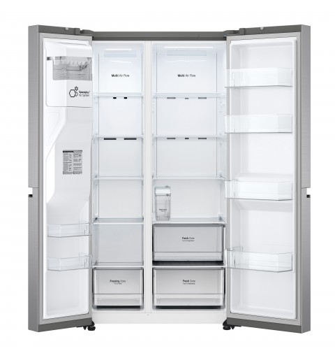 LG GSLV51PZXM side-by-side refrigerator Freestanding 635 L F Stainless steel