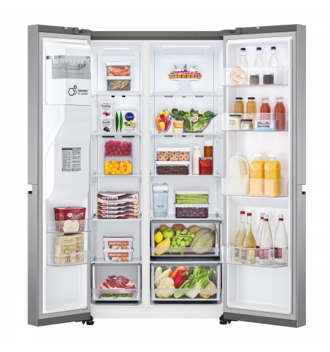 LG GSLV51PZXM side-by-side refrigerator Freestanding 635 L F Stainless steel