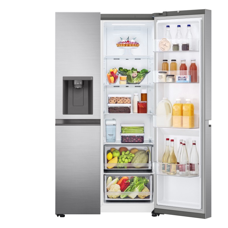 LG GSLV51PZXM side-by-side refrigerator Freestanding 635 L F Stainless steel