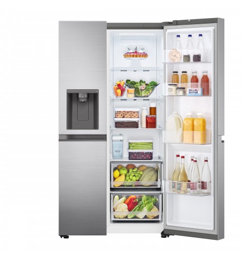 LG GSLV51PZXM side-by-side refrigerator Freestanding 635 L F Stainless steel