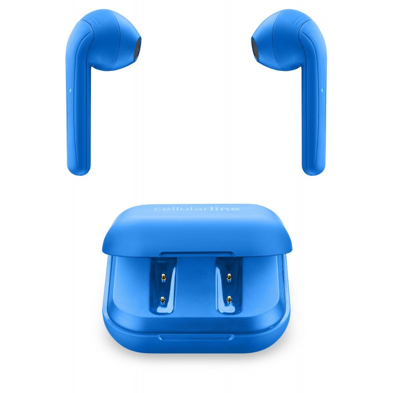 Cellularline BTJAVATWS Kopfhörer True Wireless Stereo (TWS) im Ohr Anrufe Musik Bluetooth Blau