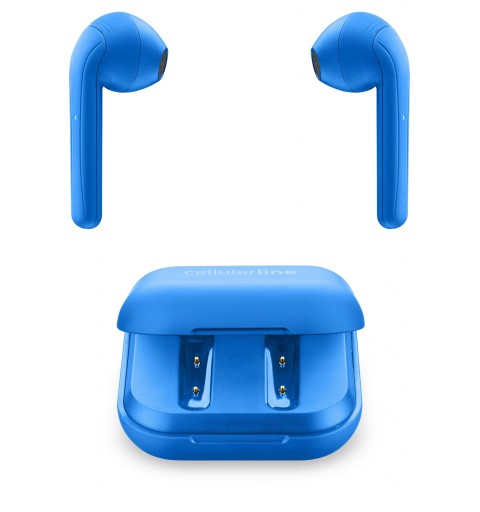 Cellularline BTJAVATWS Casque True Wireless Stereo (TWS) Ecouteurs Appels Musique Bluetooth Bleu