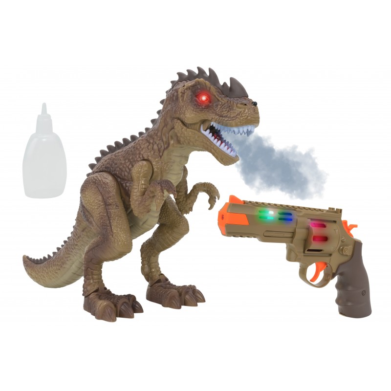W'Toy Dinosauro camminante con pistola, luci, suoni e fumo