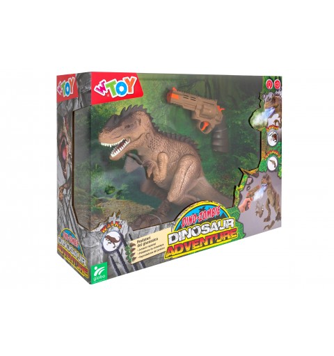 W'Toy Dinosauro camminante con pistola, luci, suoni e fumo