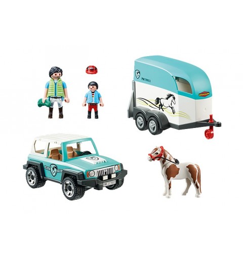 Playmobil Country PKW mit Ponyanhänger