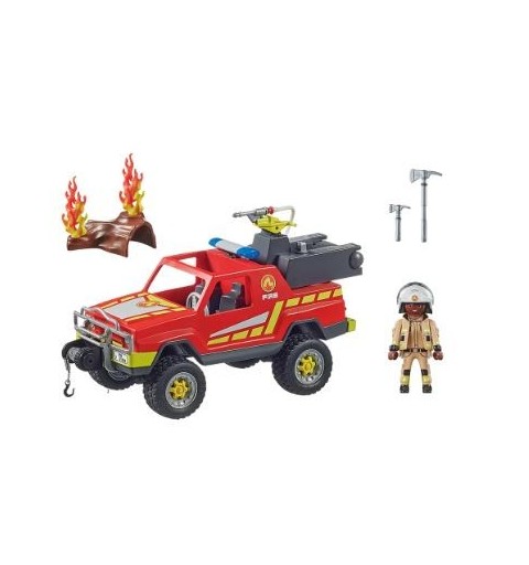 Playmobil City Action Pick-up et pompier