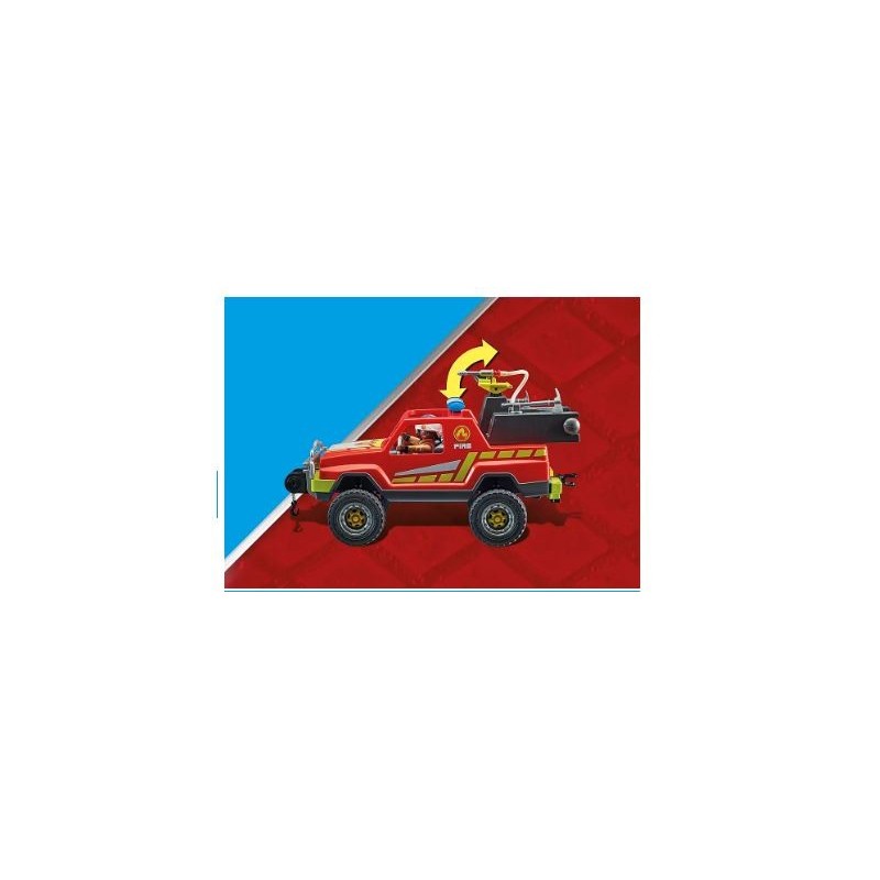 Playmobil City Action Pick-up et pompier