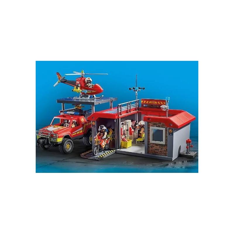 Playmobil City Action Pick-up et pompier
