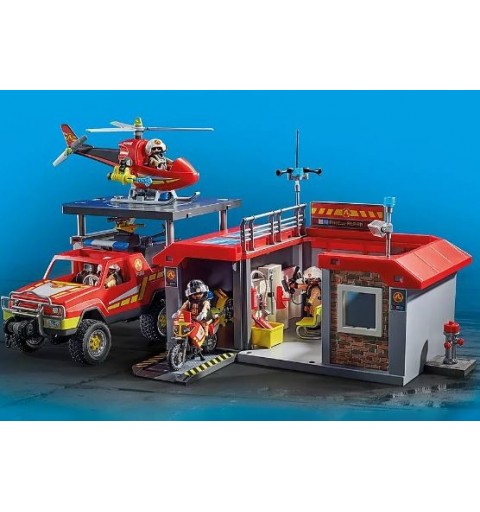 Playmobil City Action Pick-up et pompier