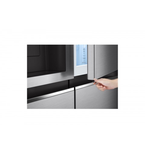 LG GSJV70PZTE side-by-side refrigerator Freestanding 635 L E Silver