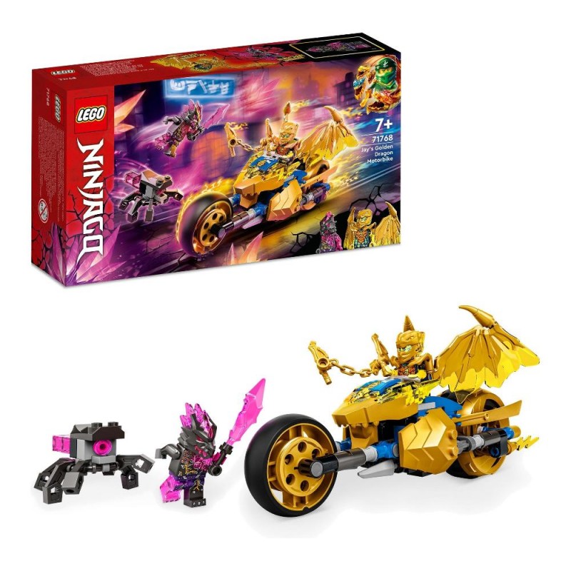 Costruzioni LEGO 71768 Ninjago Moto drago d'oro di Jay