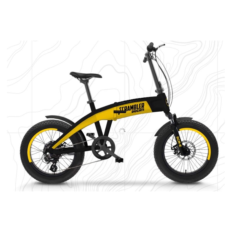 Ducati Scrambler SCR-E Negro, Amarillo Aluminio 50,8 cm (20") 25,3 kg