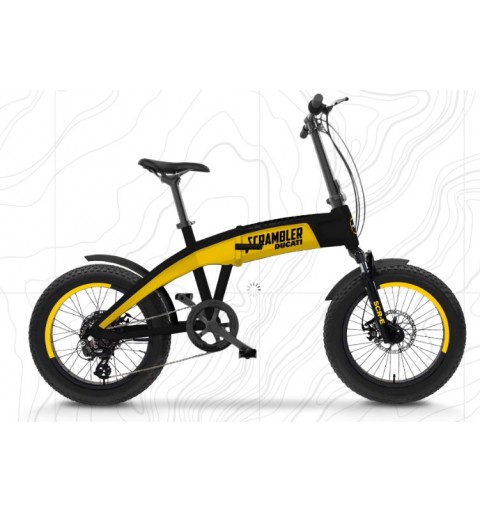 Ducati Scrambler SCR-E Noir, Jaune Aluminium 50,8 cm (20") 25,3 kg