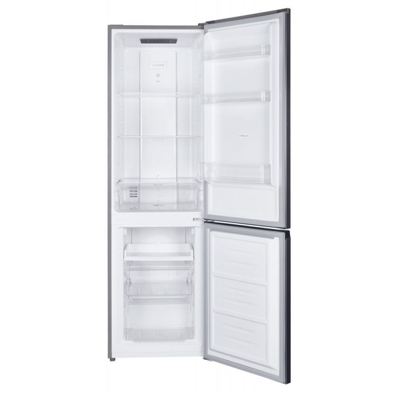 Candy CCH1T518FX fridge-freezer Freestanding 253 L F Platinum, Stainless steel