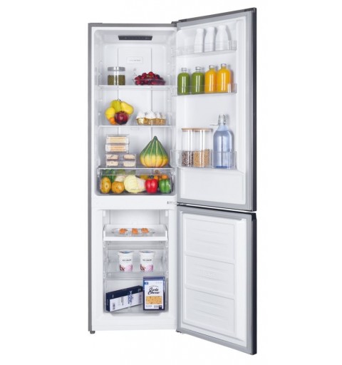 Candy CCH1T518FX fridge-freezer Freestanding 253 L F Platinum, Stainless steel