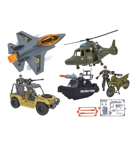 W'Toy Playset Militare con veicoli e personaggi, 2 assortiti