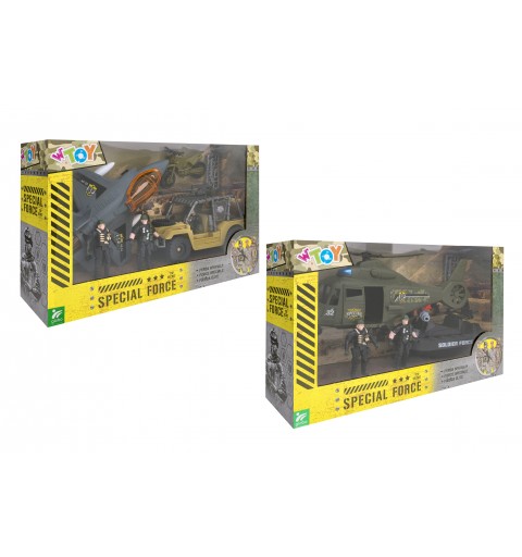 W'Toy Playset Militare con veicoli e personaggi, 2 assortiti