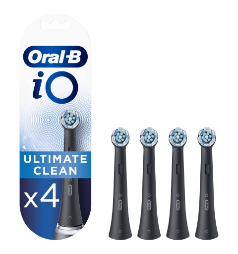 Oral-B iO Ultimate Clean 80335628 toothbrush head 4 pc(s) Black