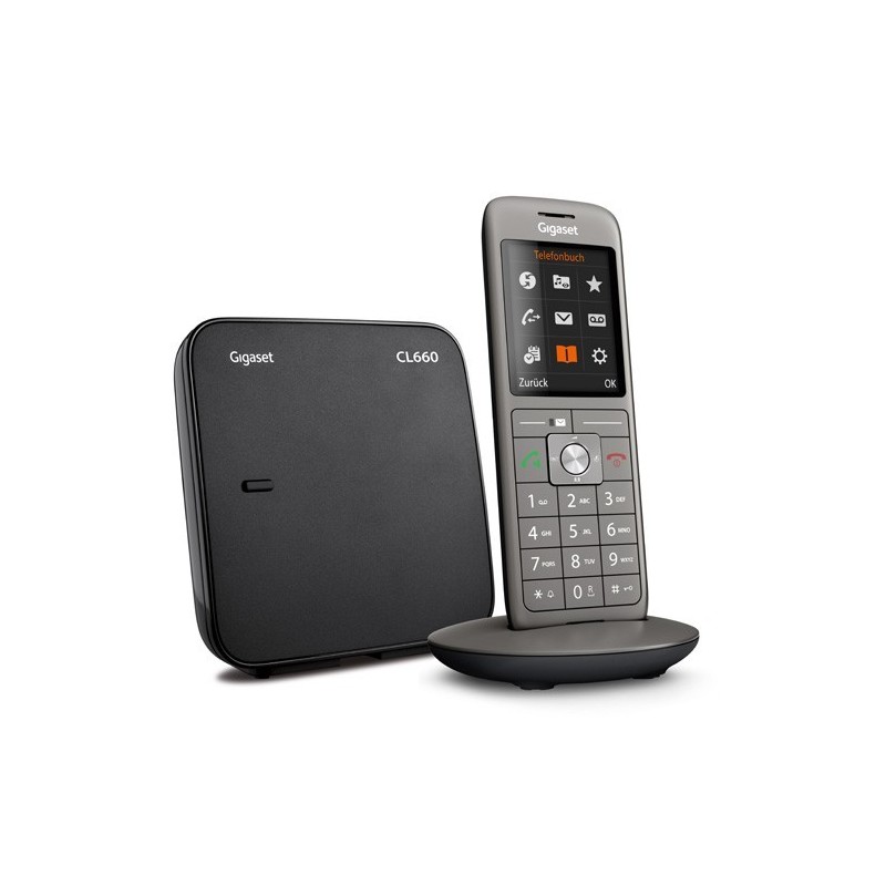 Gigaset CL660 Teléfono DECT analógico Identificador de llamadas Antracita