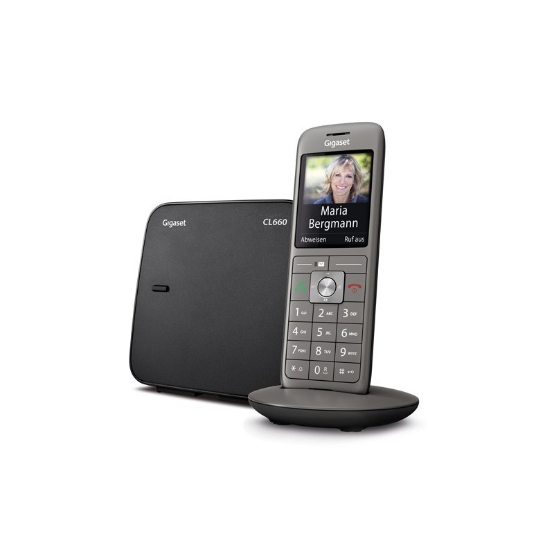 Gigaset CL660 Analog/DECT telephone Caller ID Anthracite