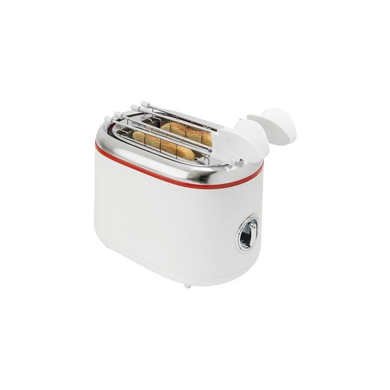 Ardes AR1T20 toaster 2 slice(s) 850 W Red, Stainless steel, White