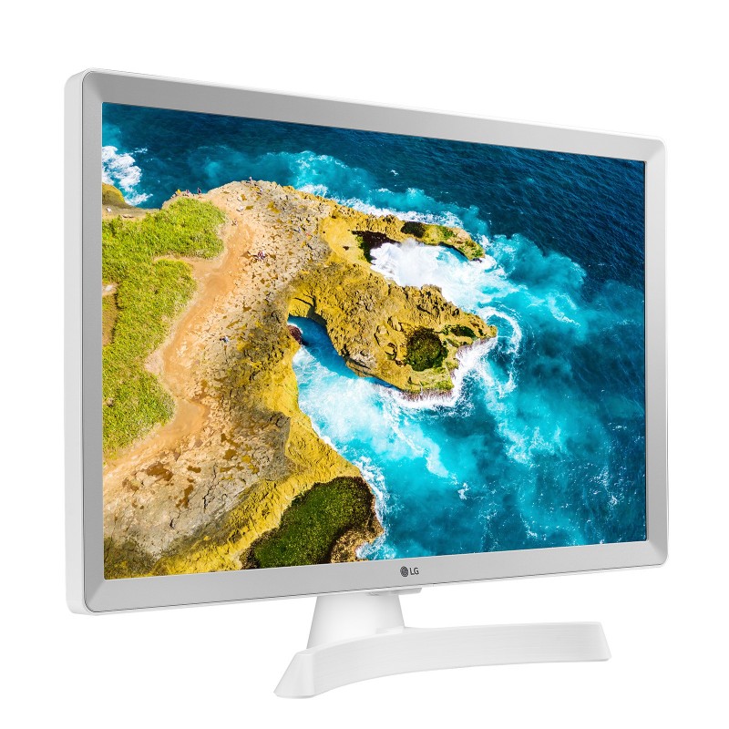 LG 24TQ510S Monitor TV 24" smart webOS 22 Wi-Fi NOVITÀ 2022 Bianco