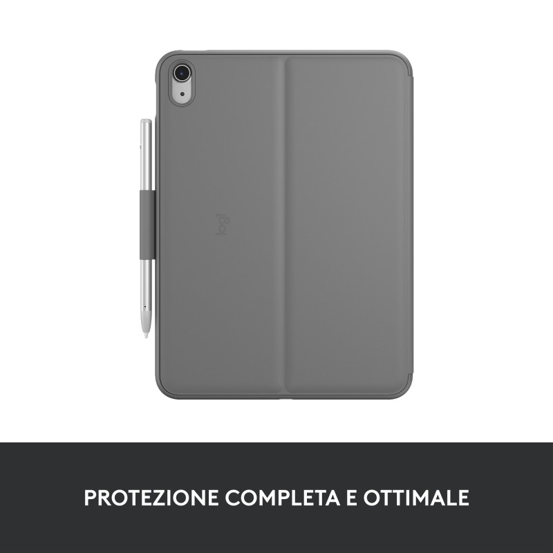 Logitech Slim Folio Grigio Bluetooth QWERTY Italiano