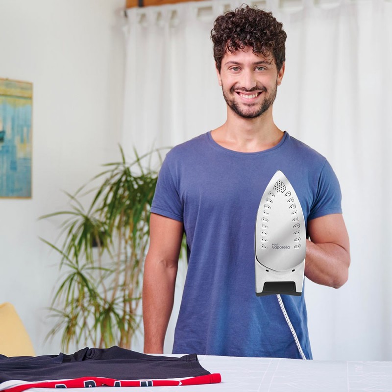 Polti Quick & Comfort QC110 Plancha a vapor Suela de acero inoxidable 2200 W Verde, Blanco