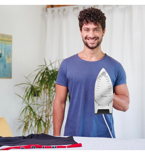 Polti Quick & Comfort QC110 Dampfbügeleisen Edelstahl-Bügelsohle 2200 W Grün, Weiß
