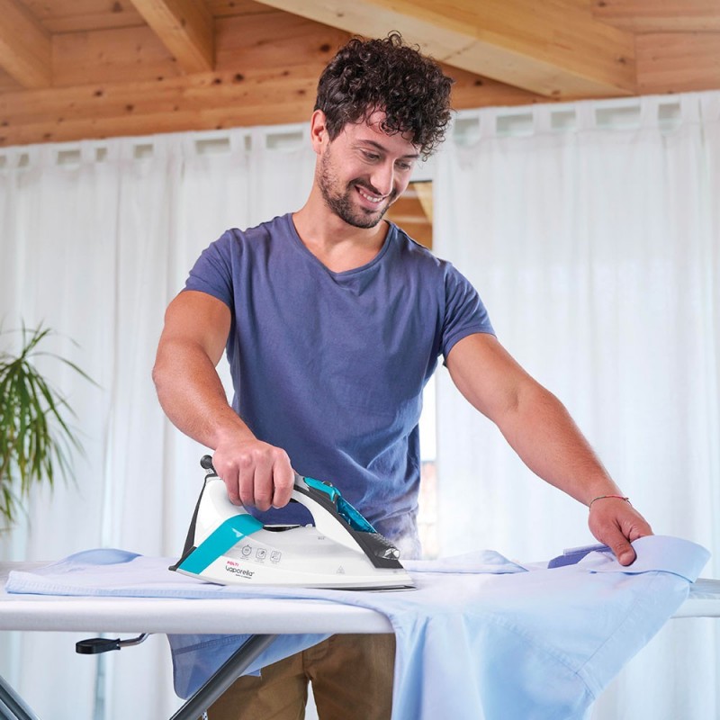 Polti Quick & Comfort QC110 Plancha a vapor Suela de acero inoxidable 2200 W Verde, Blanco