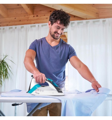 Polti Quick & Comfort QC110 Plancha a vapor Suela de acero inoxidable 2200 W Verde, Blanco