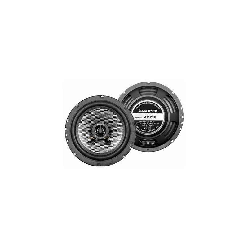 New Majestic AP-210 enceinte de voiture Ovale 1-voie 200 W