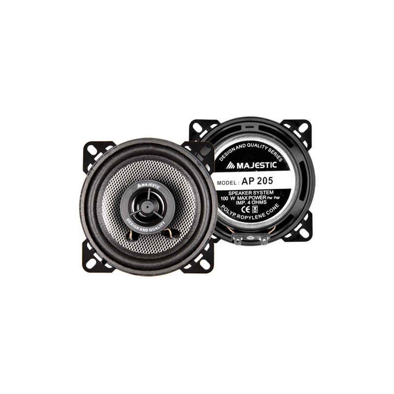 New Majestic AP-205 Autolautsprecher Rund 2-Wege 100 W 2 Stück(e)