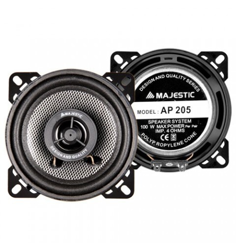 New Majestic AP-205 altoparlante auto Rotondo 2-vie 100 W 2 pz