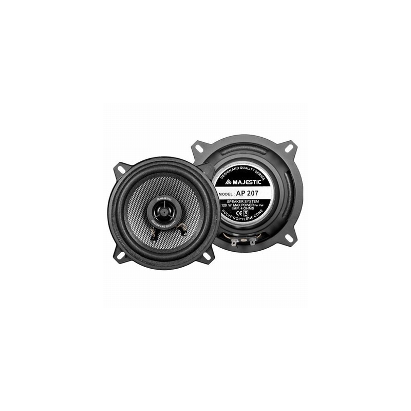 New Majestic AP-207 enceinte de voiture 2-voies 120 W 2 pièce(s)