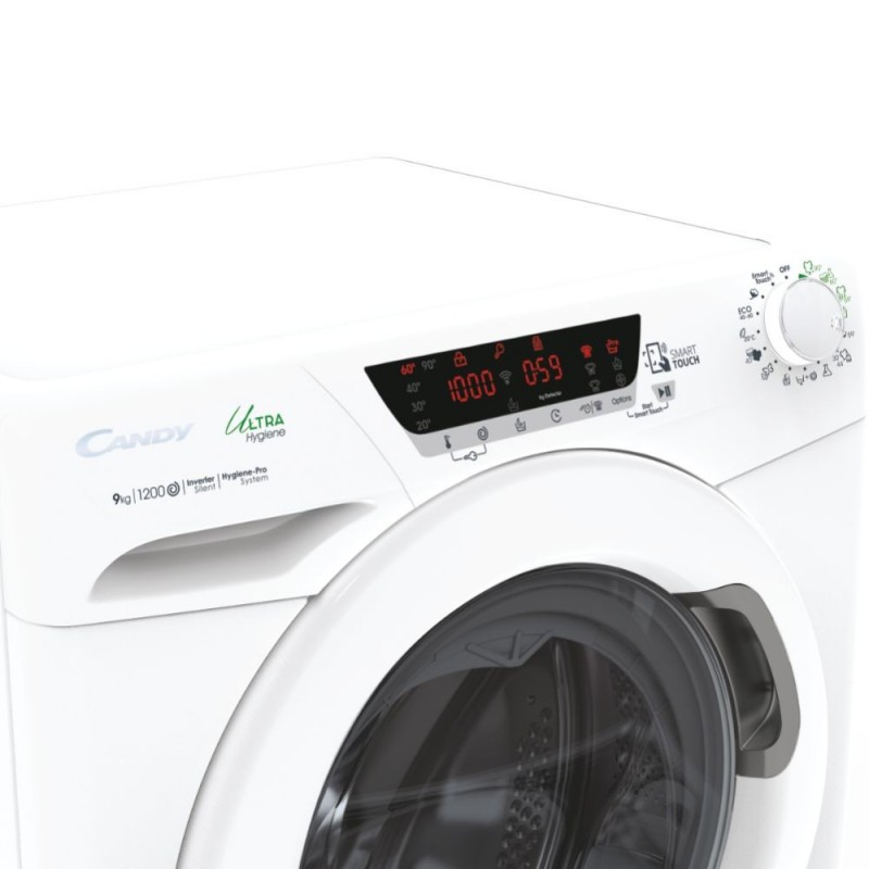 Candy Ultra Hygiene HE 129TXME 1-S Waschmaschine Frontlader 9 kg 1200 RPM A Weiß