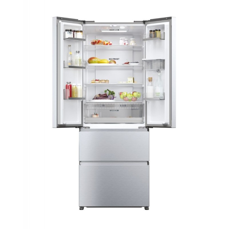 Haier FD 70 Serie 5 HFR5719EWMG frigorifero side-by-side Libera installazione 444 L E Argento