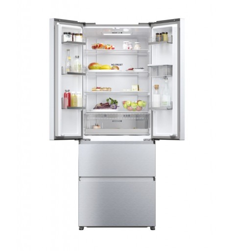 Haier FD 70 Serie 5 HFR5719EWMG frigo américain Autoportante 444 L E Argent