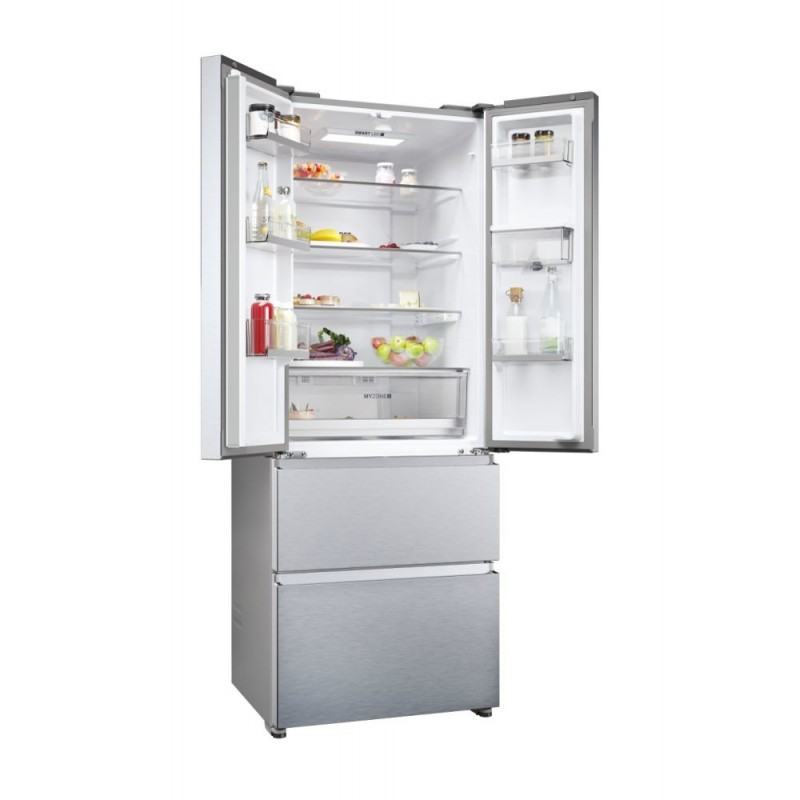 Haier FD 70 Serie 5 HFR5719EWMG frigo américain Autoportante 444 L E Argent