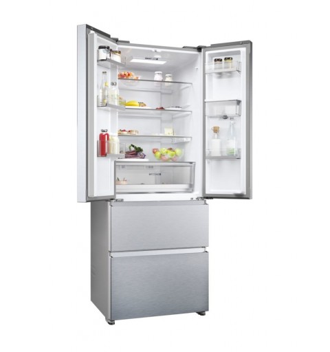 Haier FD 70 Serie 5 HFR5719EWMG frigorifero side-by-side Libera installazione 444 L E Argento