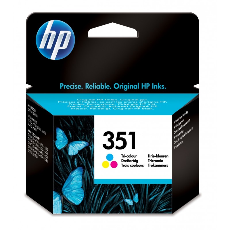 HP 351 Cyan Magenta Gelb Original Druckerpatrone