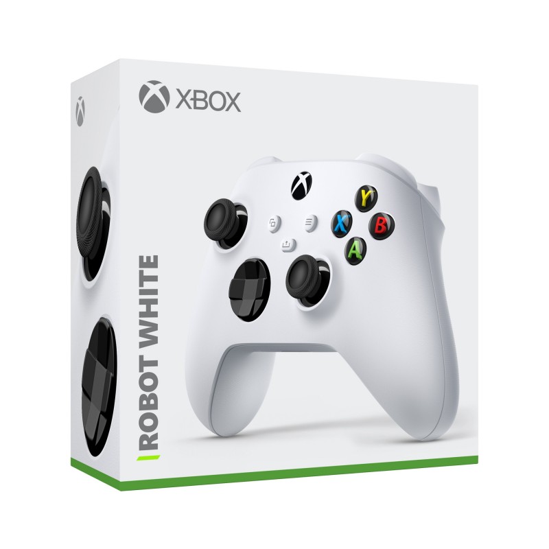 Microsoft Xbox Wireless Controller White Bianco Bluetooth USB Gamepad Analogico Digitale Xbox Series S, Xbox Series X, Xbox