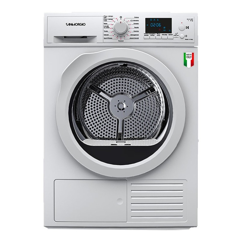 SanGiorgio SDR8P asciugatrice Libera installazione Caricamento frontale 8 kg A++ Bianco